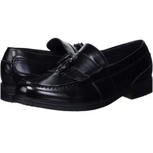 Nunn Bush Men's Keaton Kiltie Tassel Slip-on Loafer, Black Polished, Size 13 M